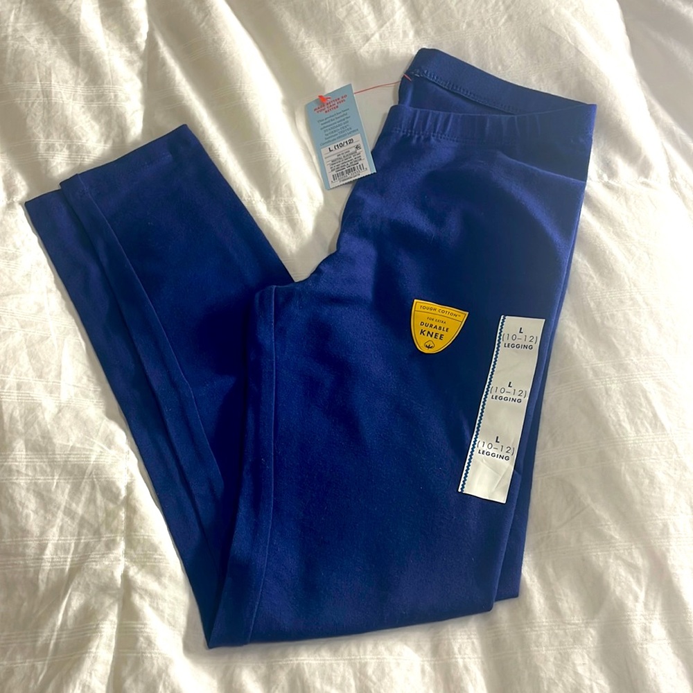 Cat & Jack Pull On Navy Leggings NWT Large 10/12